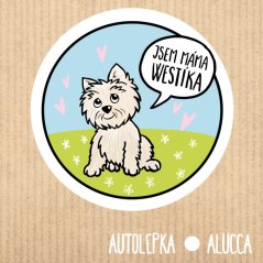 samolepka na auto Westík