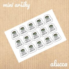mini samolepky Koupit granulky
