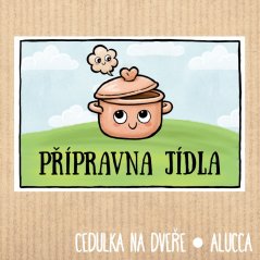 cedulka Přípravna jídla