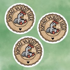 samolepkový arch Vaječný likér