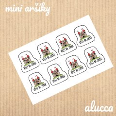 mini samolepky  Výlet na zámek