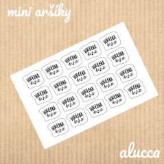 mini samolepky Hudebka