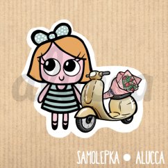samolepka  Skútr
