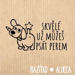 už můžeš psát perem