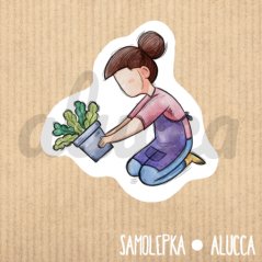 samolepka Práce na zahradě