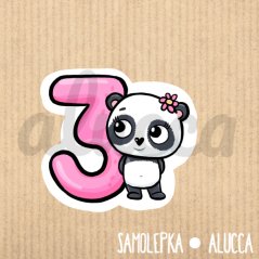 samolepka  3.narozeniny