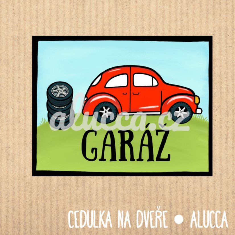 cedulka Garáž