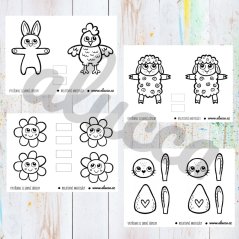 jarní zápichy - sada 4 stran