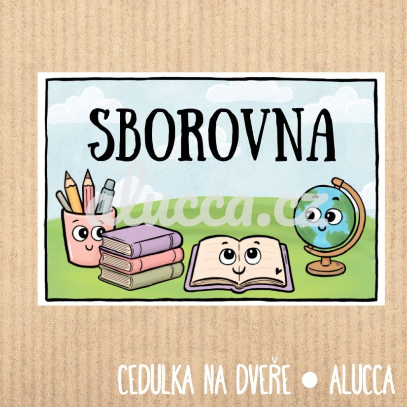 cedulka Sborovna - provedení: papírová verze