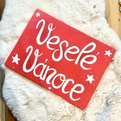 cedule Krásné svátky / Veselé Vánoce