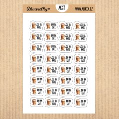 samolepky Jdu na kafe