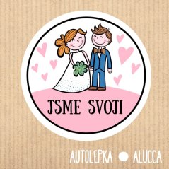 samolepka na auto    Jsme svoji