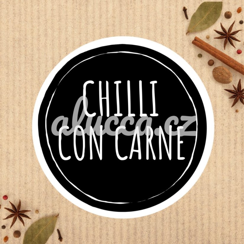 chilli con carne - Velikost: 6 cm
