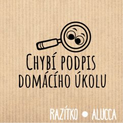 chybí podpis domácího úkolu