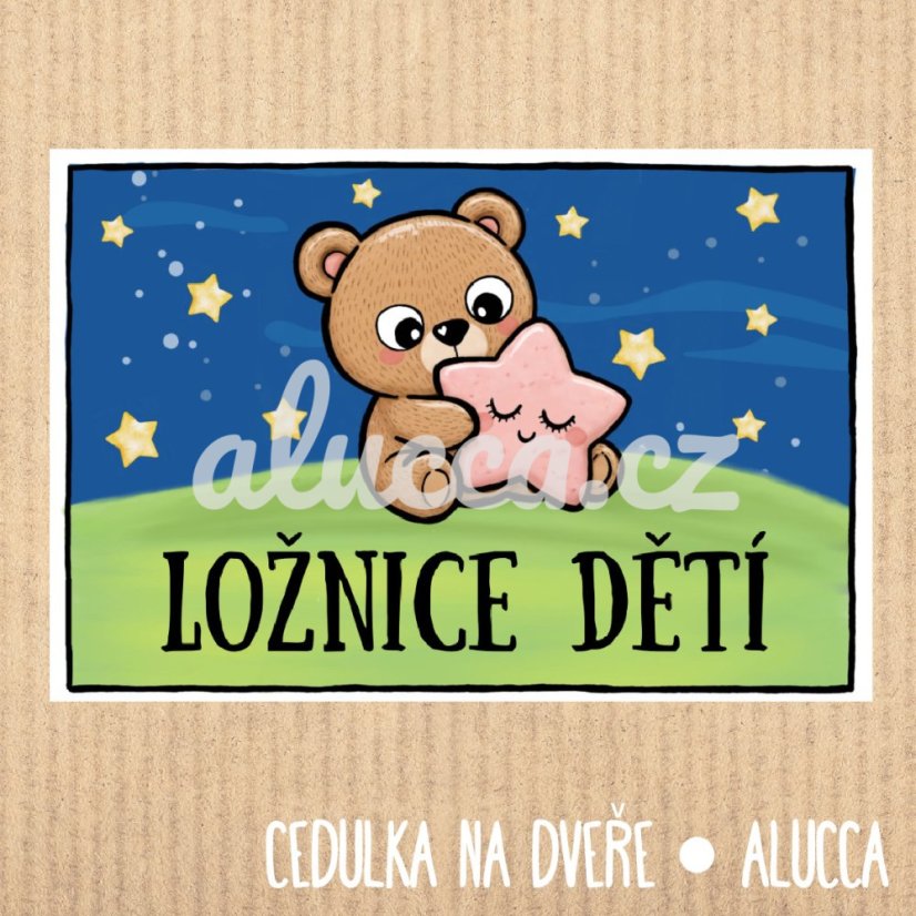 cedulka Ložnice dětí cedulka Ložnice dětí