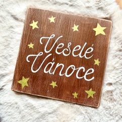 cedule Krásné svátky  / Veselé Vánoce
